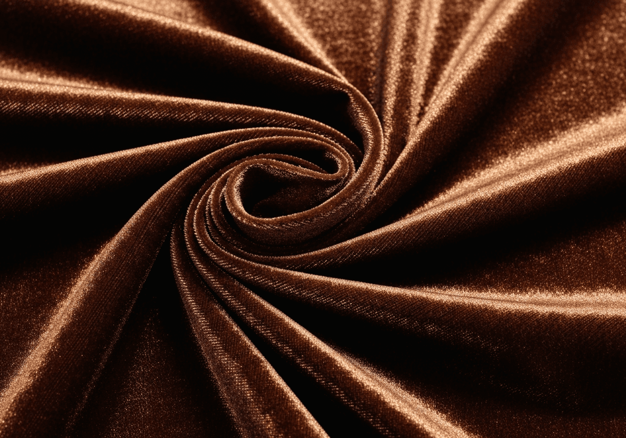 Bronze Pure Silk Fabric Woven