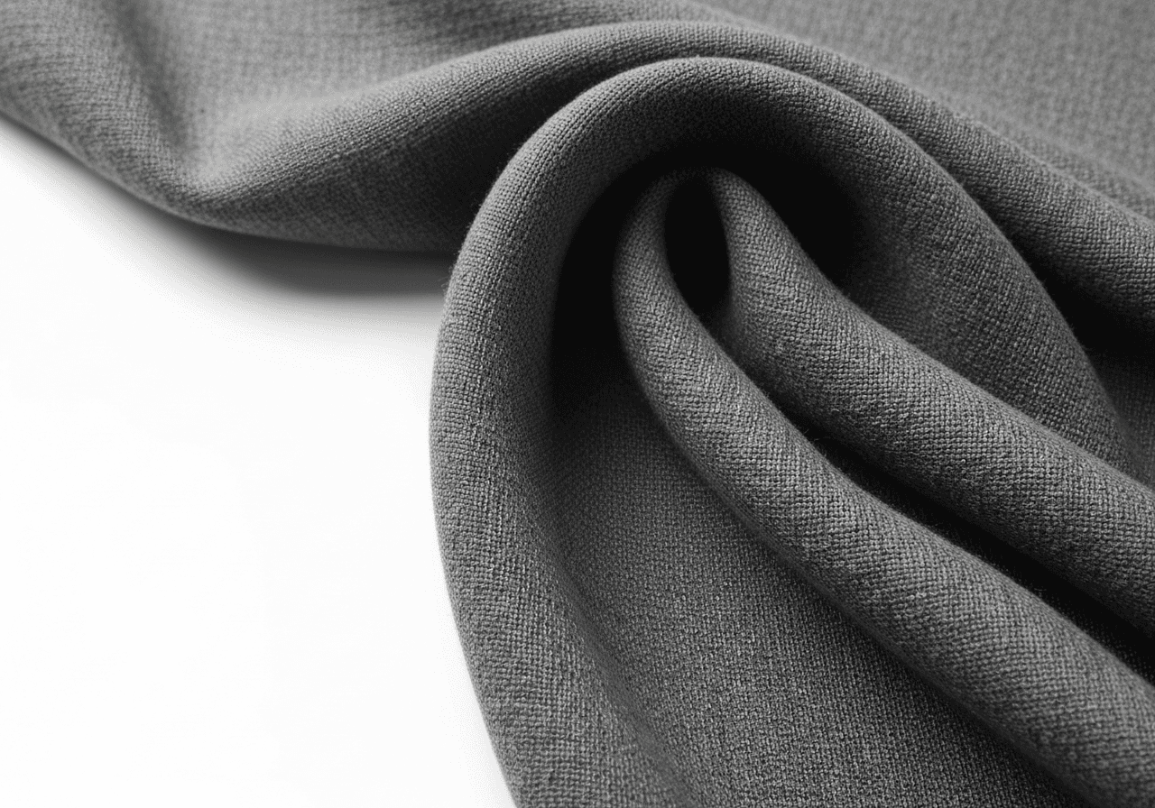 Grey Matka Silk Fabric Textured