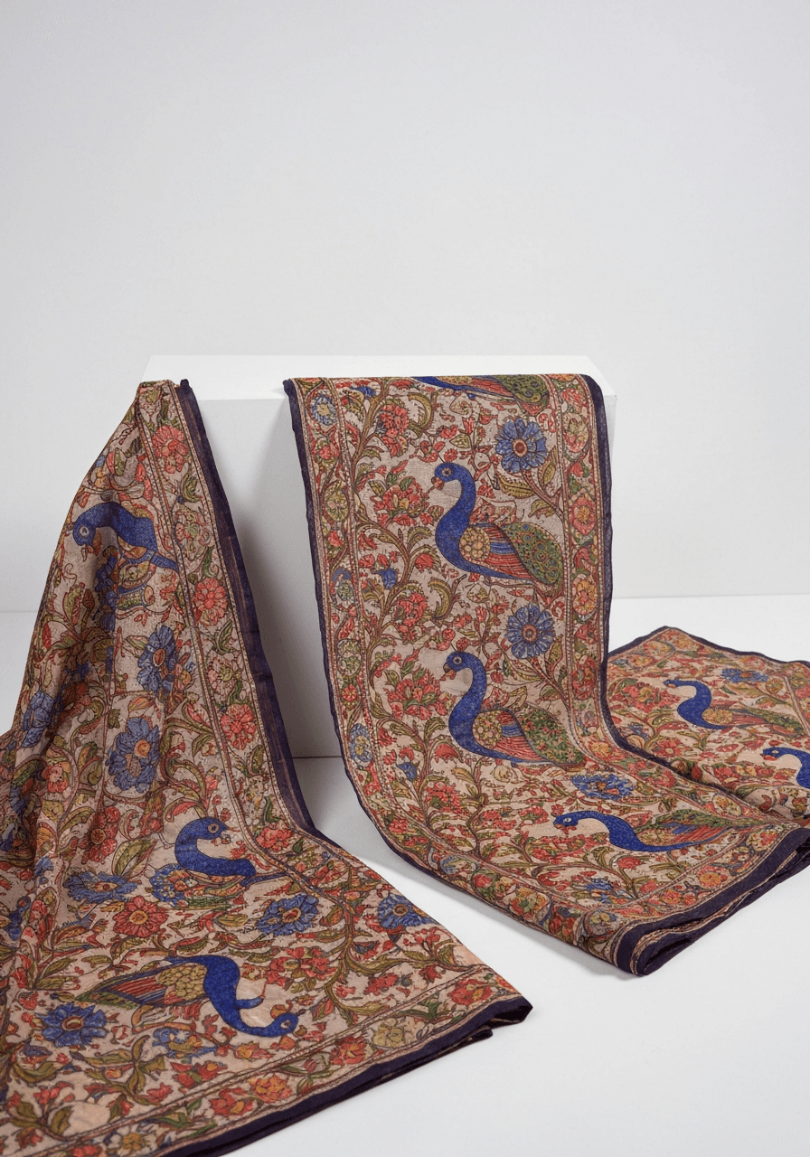 Kalamkari & Organza